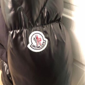 Black Shiny Moncler Coat